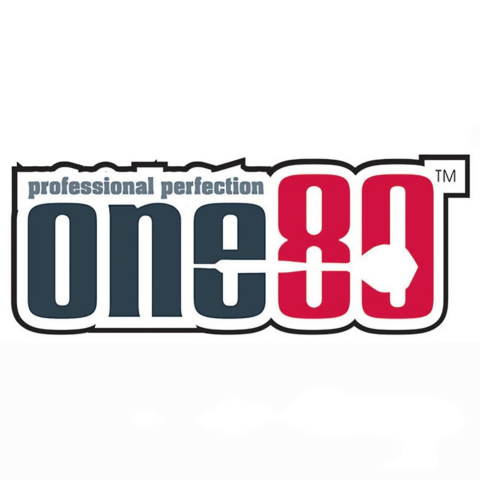 Logo with text 'professional perfection one80' in bold, stylized font.